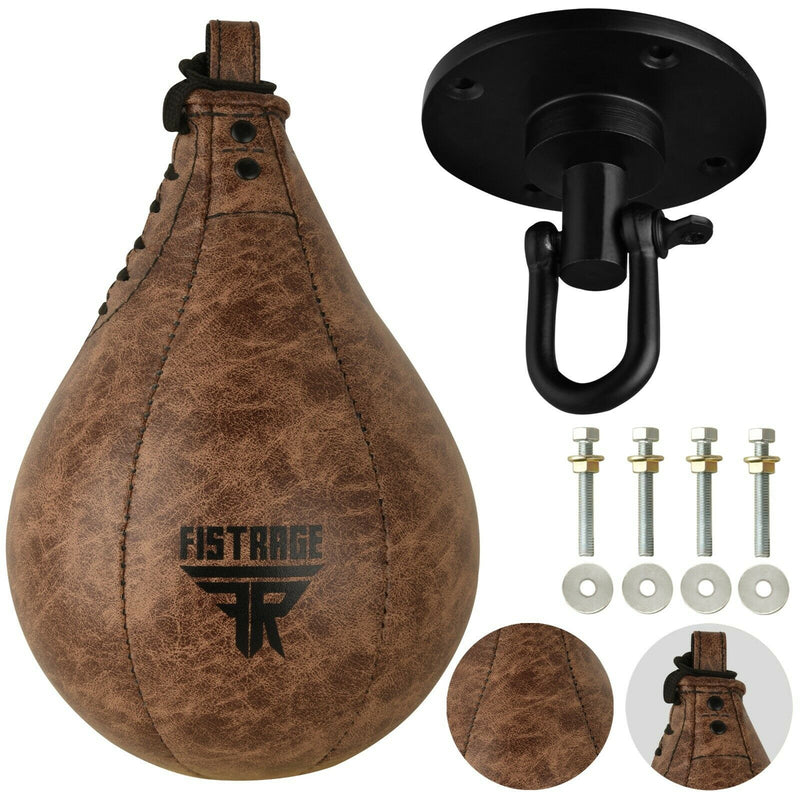 Leather Training Punch Bag Speed Ball Boxing Bag