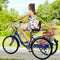 24'' Foldable Adult Tricycle 7-Speed 3 Wheel Bike Folding Tricycle