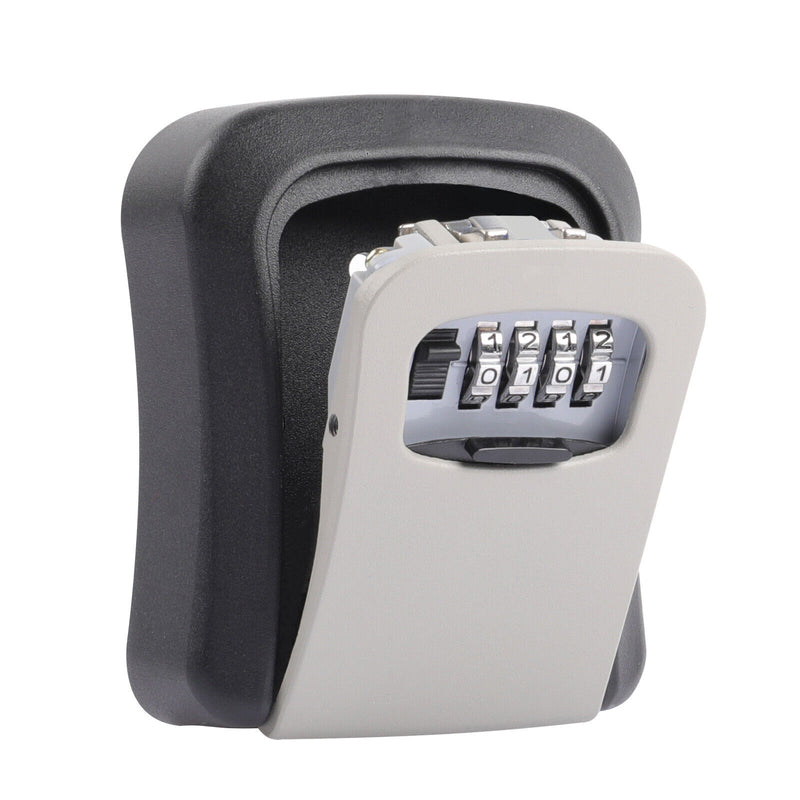 4 Digit Combination Key Lock Box Wall Mount Safe Security Key Safe