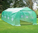 Portable Heavy Duty Walk-in Green Greenhouse Gardening Tent with Mesh Doors