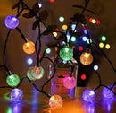Solar Powered 50 LED Outdoor Garden String Lights Colourful