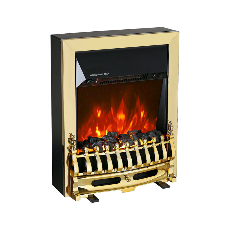 Traditional LED Gold Electric Fire Place