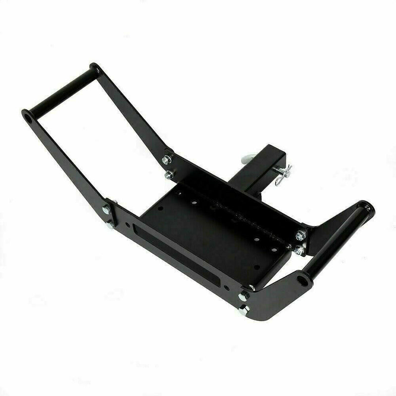 Foldable Hitch Receiver Winch Mounting Plate Cradle Mount