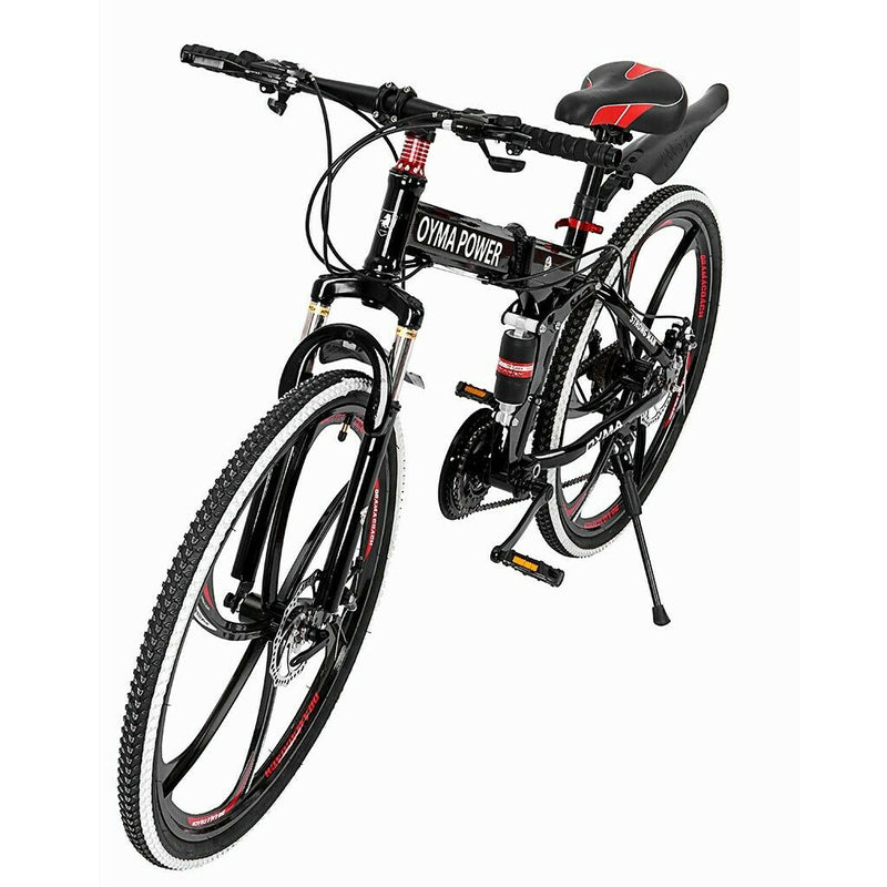26 inches Folding Mountain Bike 21 Speed Bicycle With Full Suspension