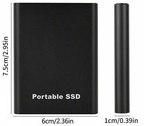 Fast 16TB/8TB/4TB/2TB/1TB Ultra Speed External SSD Hard Drive