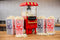Red Electric Carnival Fairground Healthy Popcorn Maker Machine
