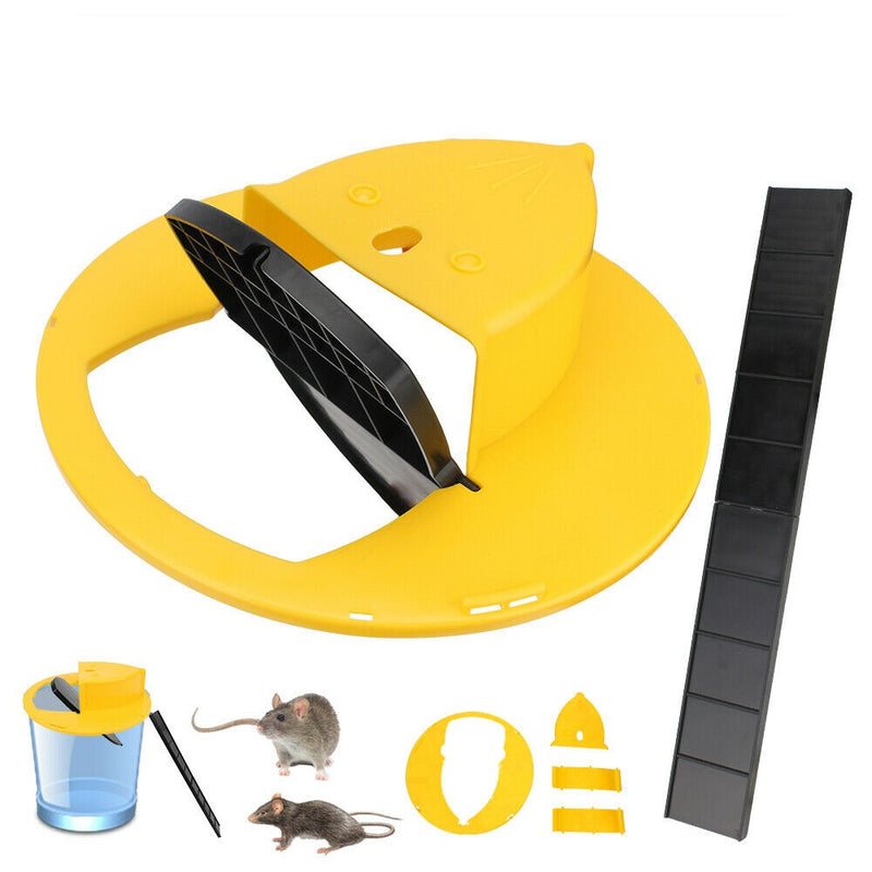 Reusable Mouse Trap Rat Catcher Bucket Lid Slide Humane Mouse Trap