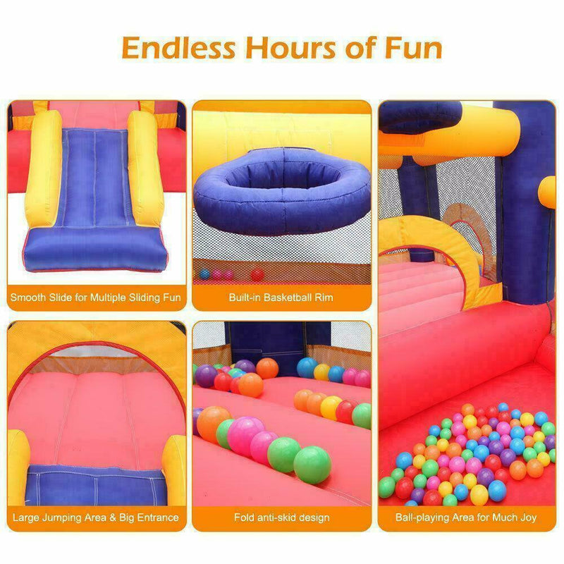 Little Kids Inflatable Bouncing Castle with Air Blower Pump