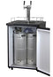 Large Full-Size Keg Two Faucet Draft Beer Stainless Steel Dispenser