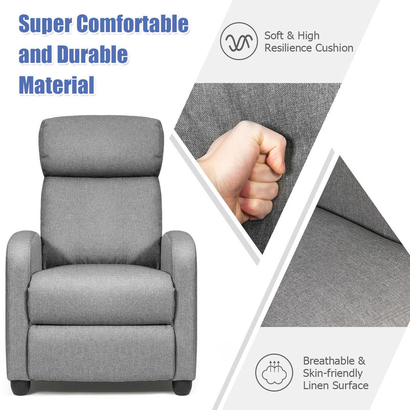 Grey Electric Power Lift Recliner Chair Vibration Massage Sofa Lounge