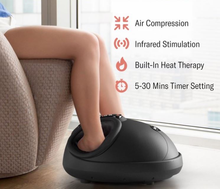 Heated Foot Massager With Air Compression
