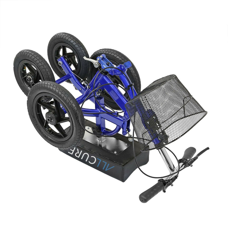 Quad Wheel All Terrain Foldable Medical Steerable Knee Walker Scooter
