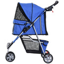 Large 3 Wheel Portable Pet Stroller Dog Pushchair
