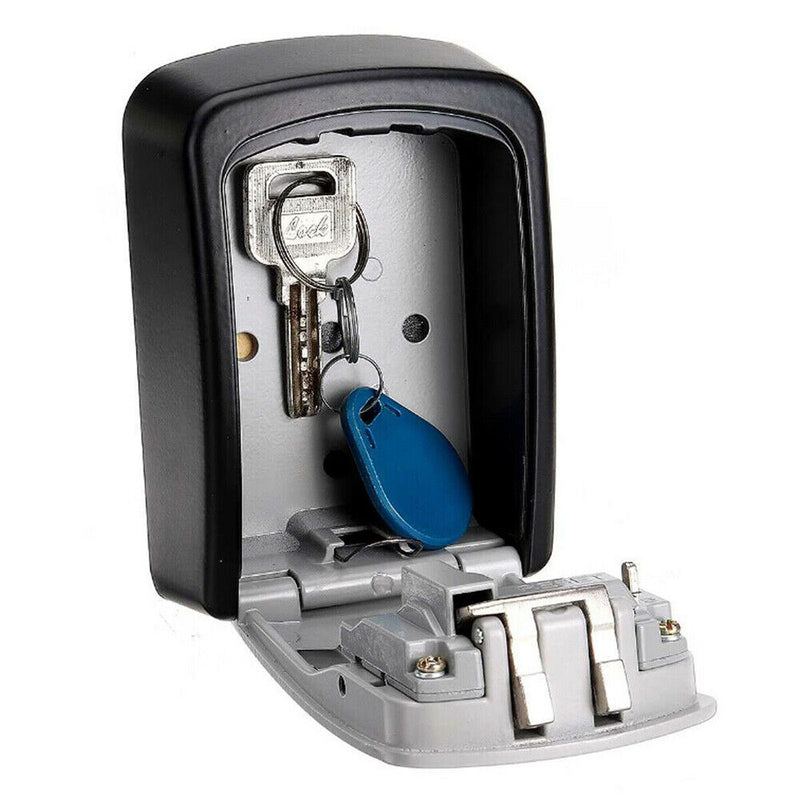 4 Digit Combination Key Lock Box Wall Mount Safe Security Key Safe